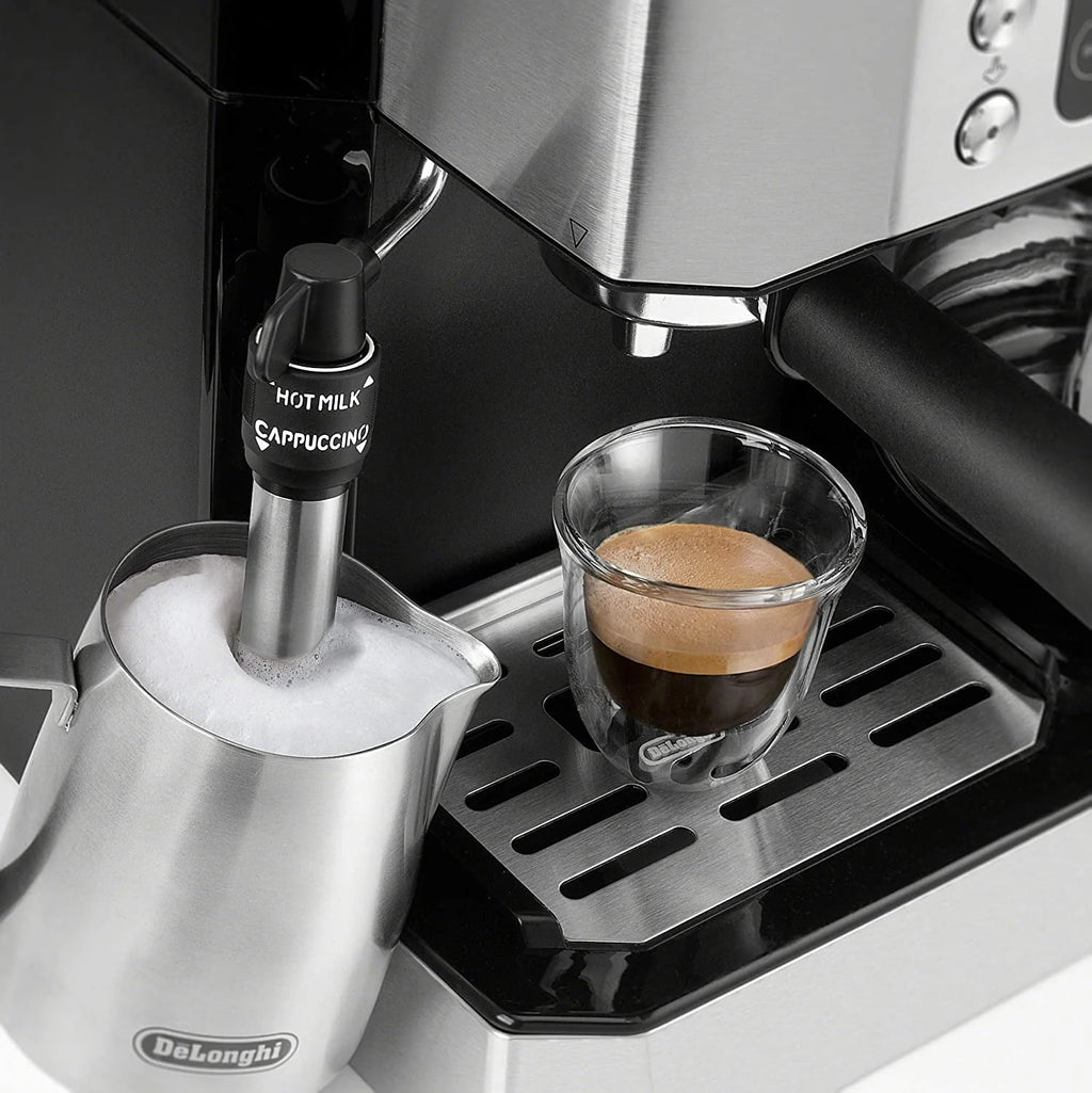 Combination Coffee Maker & Espresso Machine with Milk Frother and Glass Coffee Pot R264
