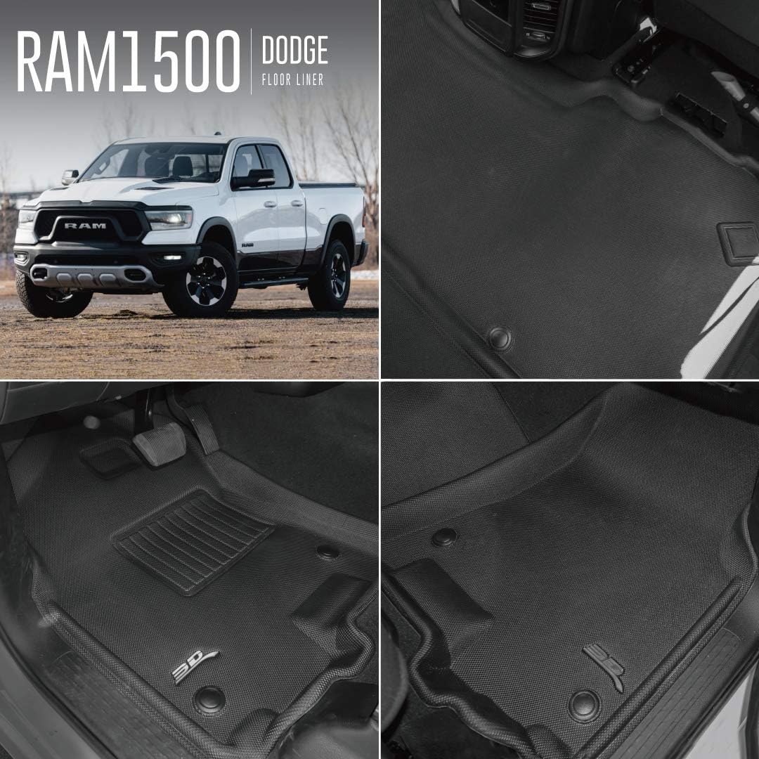 All-Weather Floor Mats Custom Fit Car Floor Liners Black Q742
