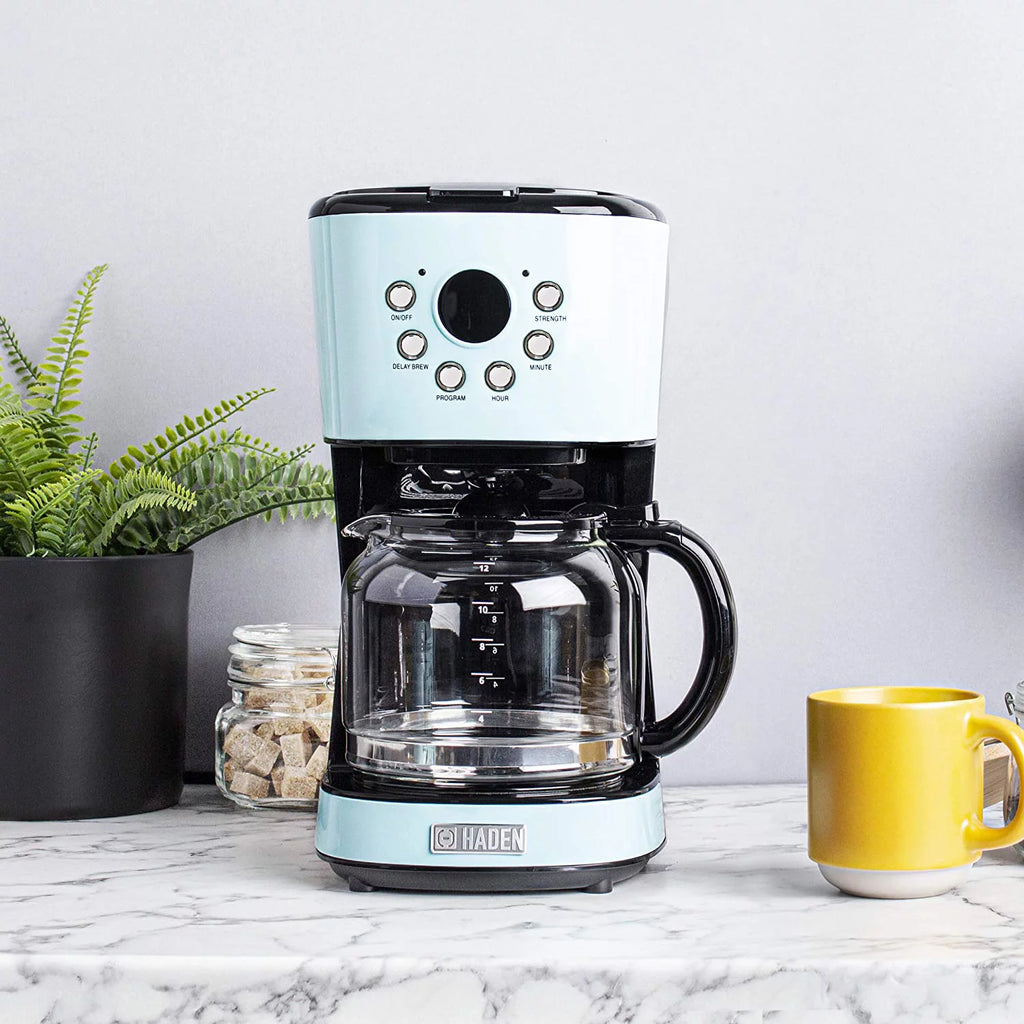Blue 12 Cup Programmable Coffee Maker Q857