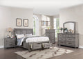 Contemporary Grey 6pc Queen Size Bedroom Furniture Set V263730