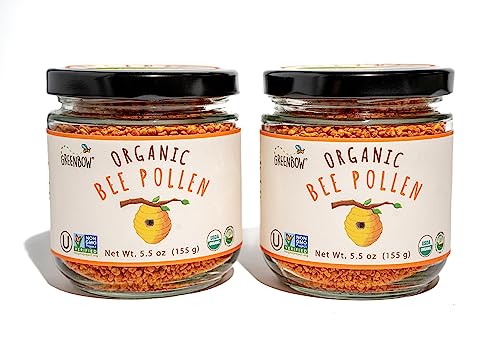 Organic Bee Pollen 155g x 2 Jars W1718
