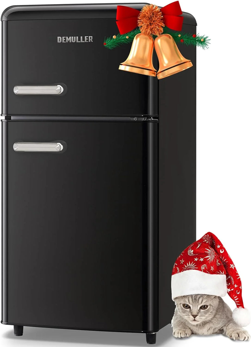 3.5 Cu.ft Dual Door Small Refrigerator with Freezer T77715