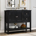 Modern Console Table Sofa Table with 2 Drawers 1 Cabinet and 1 Shelf W139