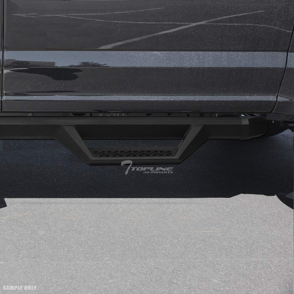 Matte Black Aluminum Hoop Drop Step Side Nerf Bars Running Boards U790821