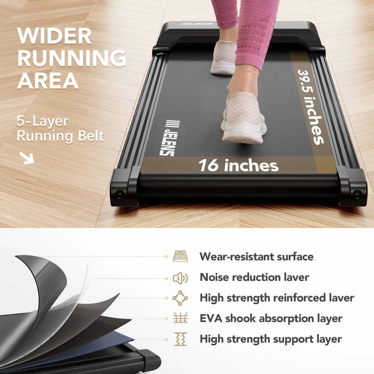 Under Desk Treadmill with Remote Control O399528