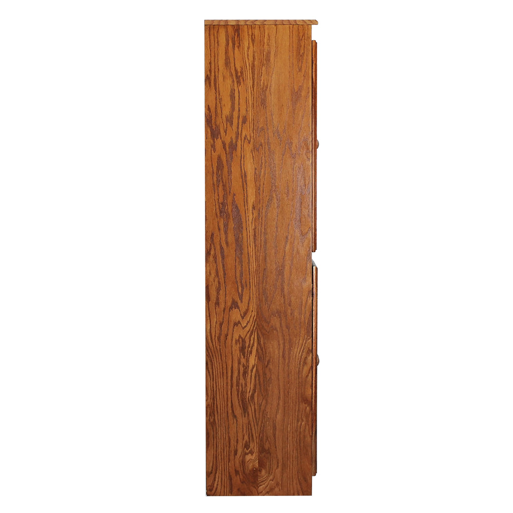 Oak 5 Shelf Storage Cabinet O1385