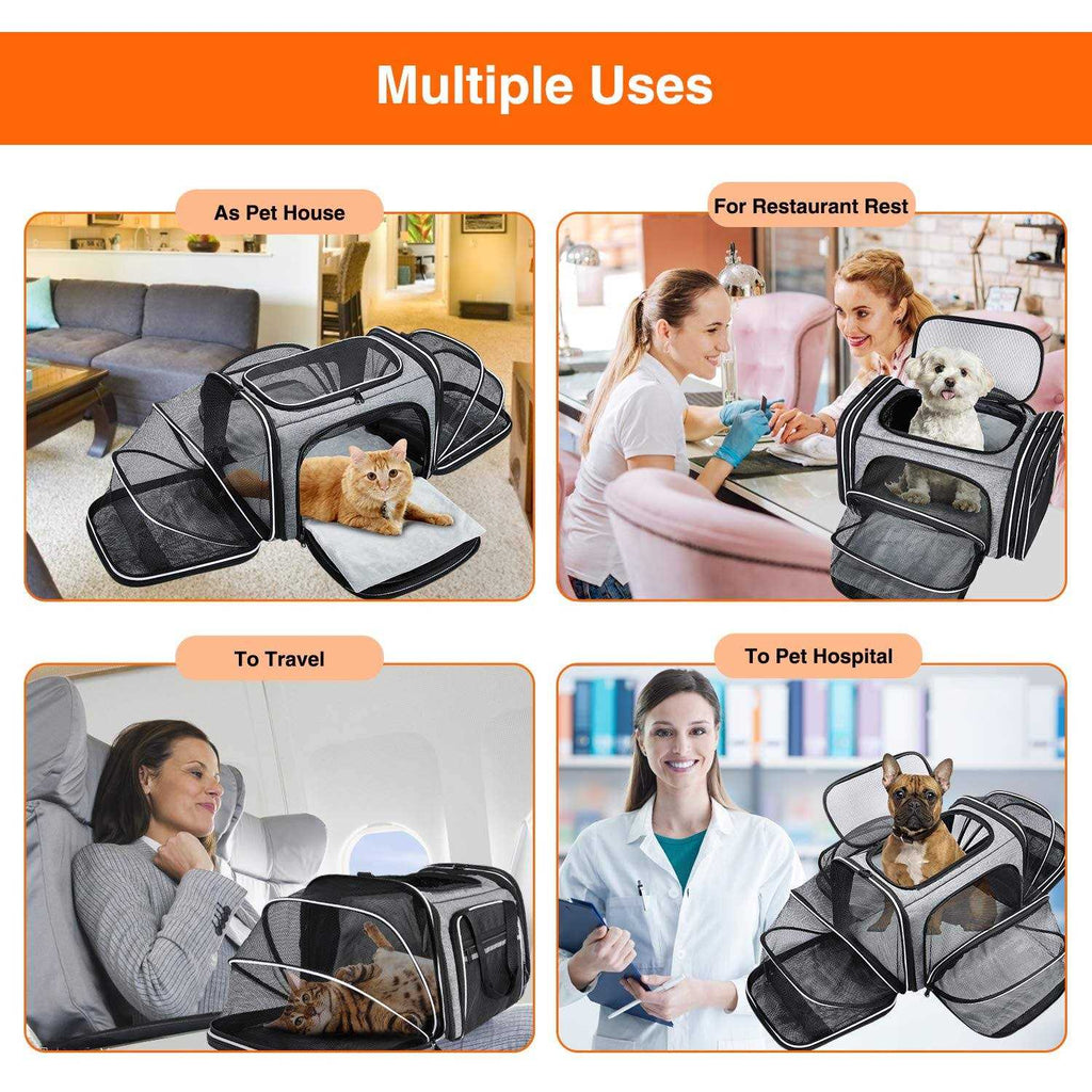 Soft Sided Pet Carrier 4 Expandable Collapsible G228