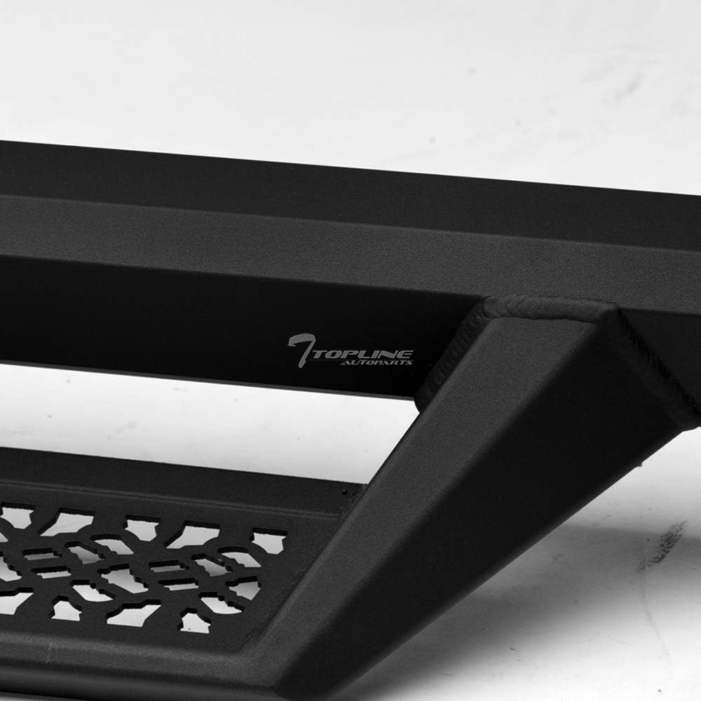 Matte Black Aluminum Hoop Drop Step Side Nerf Bars Running Boards U790821