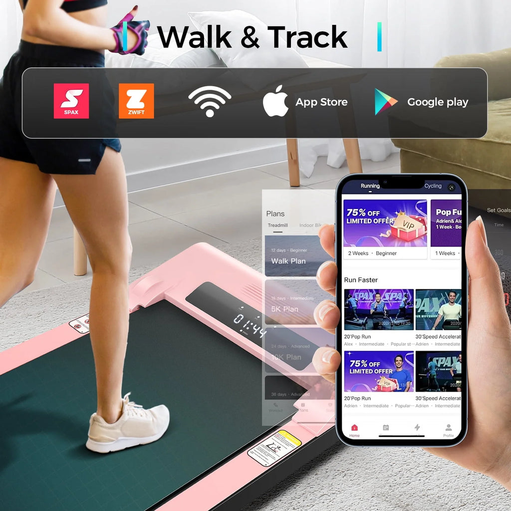 Walking Pad Treadmill 2.5HP Electric Jogging Running Machine U686135