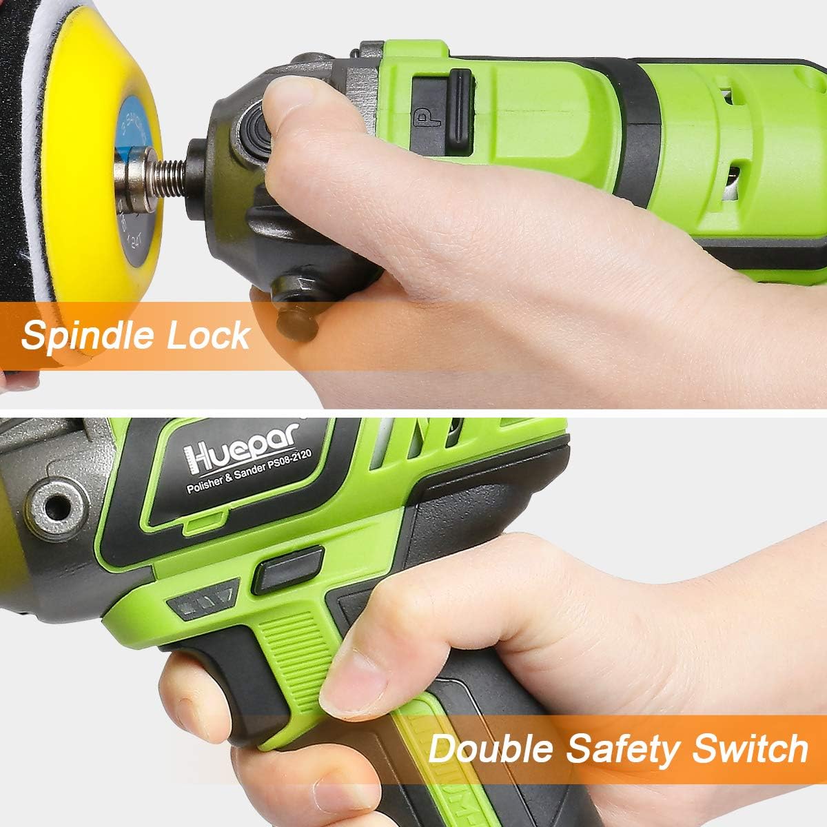 3-inch Cordless Variable Speed Polisher/Sander with 2 Li-ion Batteries Z529