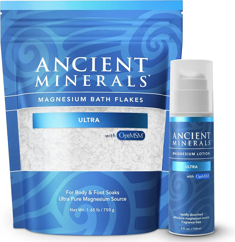 Magnesium Bath Flakes and Magnesium Lotion Y4774