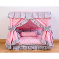 Handmade Pet Dog Bed House with Pillow J21775