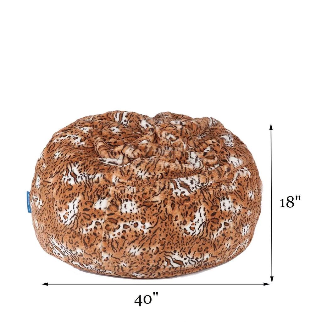 3ft Plush Furry Bean Bag Chair Sofa E1148