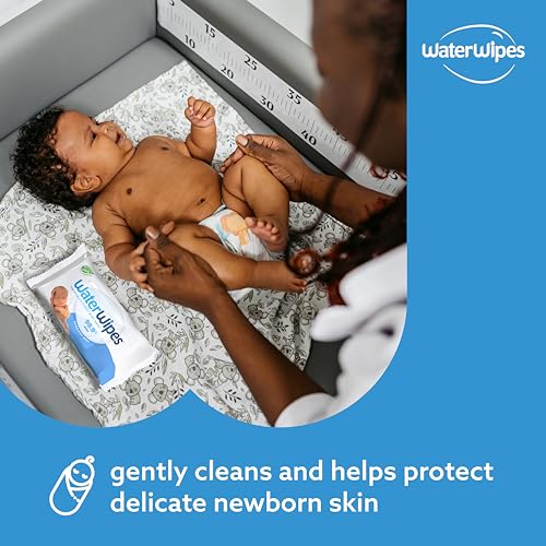 Plastic-Free Unscented Baby Wipes, 60 Count (Pack of 12) B778814