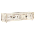 White Solid Mango Wood TV Cabinet R6864