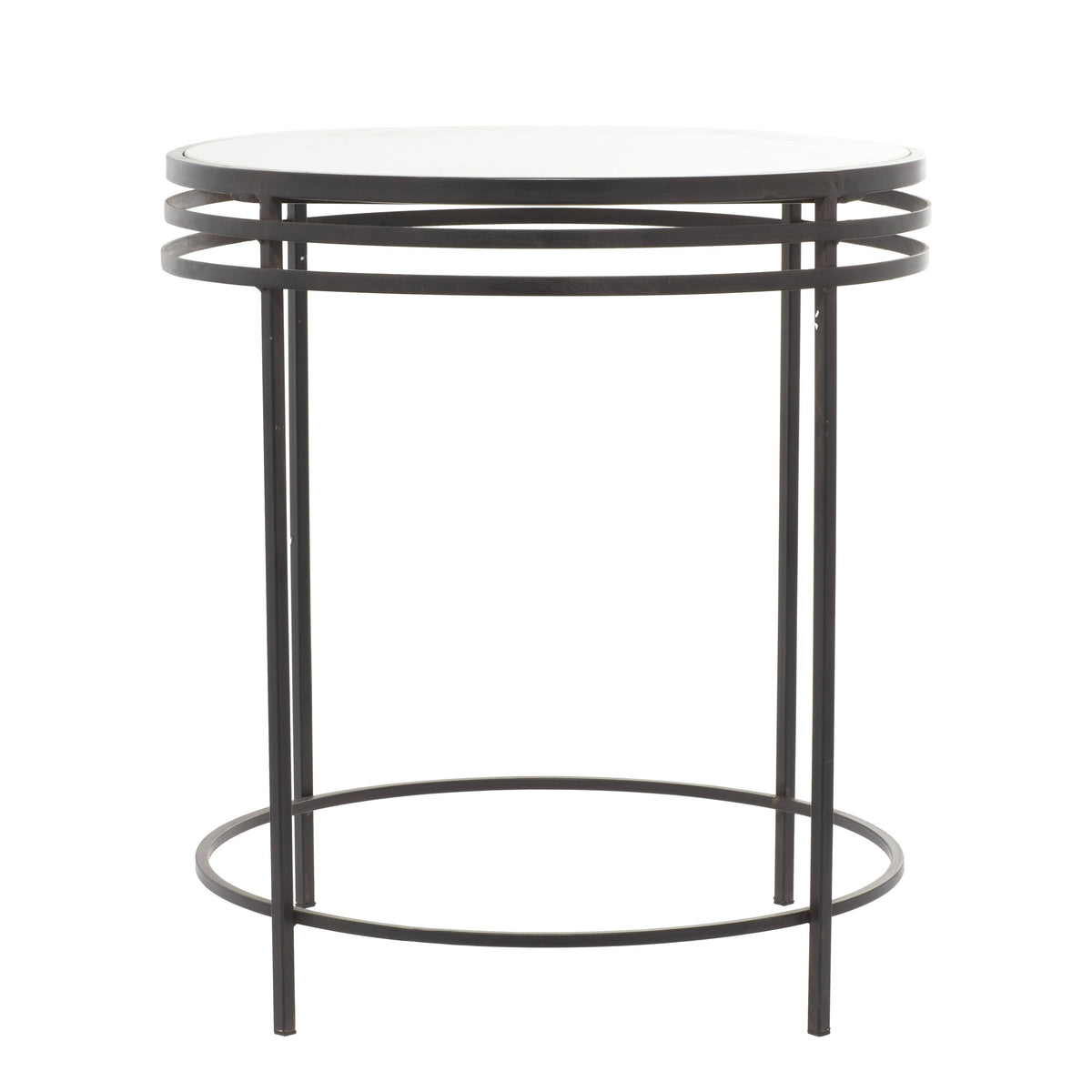 Grey Contemporary Metal Accent Table N70967