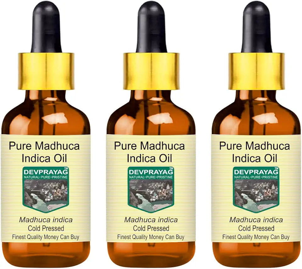Cold Pressed Madhuca Indica Oil with Glass Dropper 100ml X 3 C559749