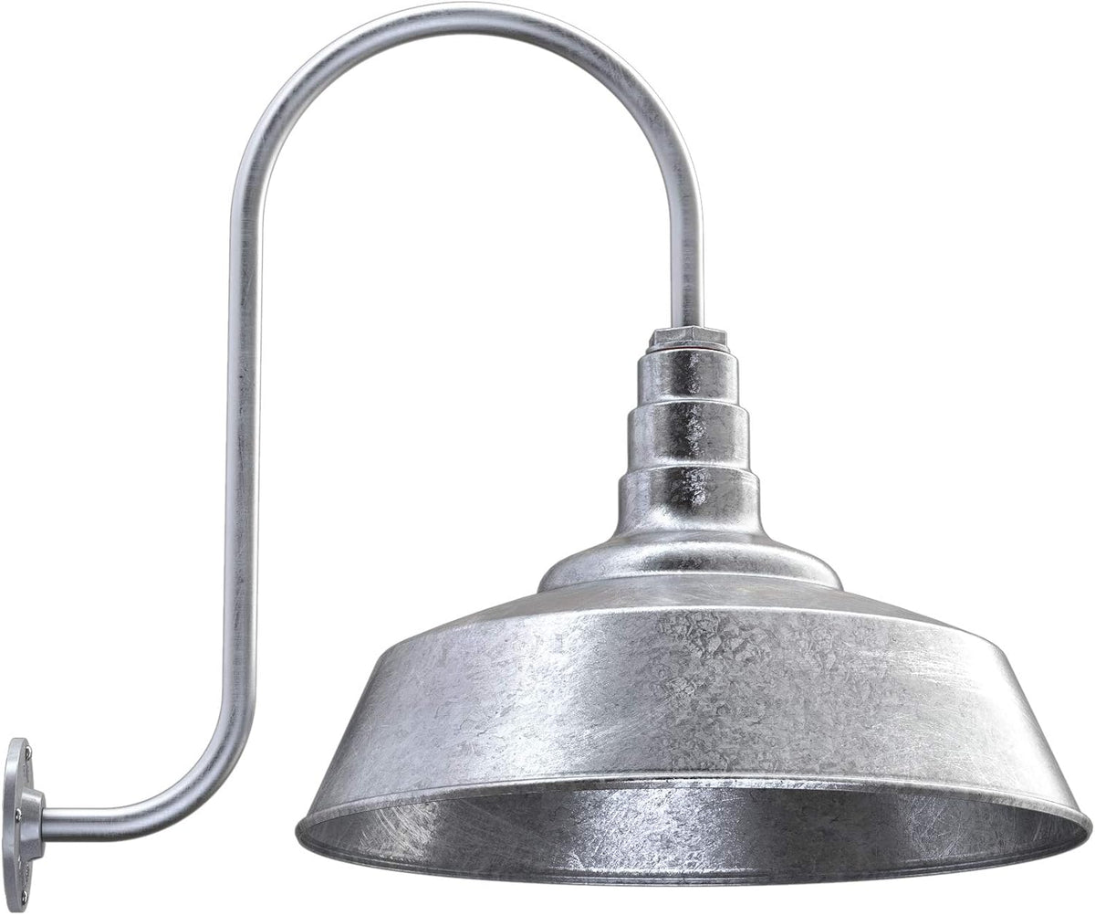 20 inch Dome Gooseneck Outdoor Wall Mounted Barn Light D88526