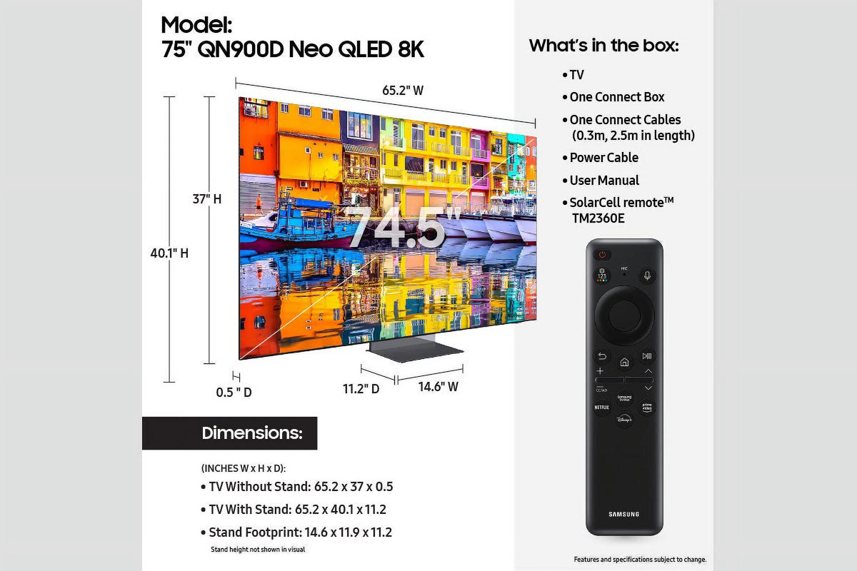 75" 8K Neo QLED Smart TV V865
