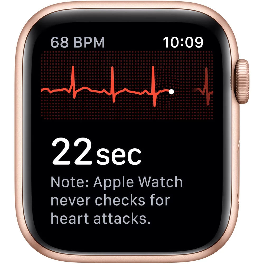 Apple Watch Series 5 GPS 44mm Gold Aluminum Case Pink Sport Band F1327
