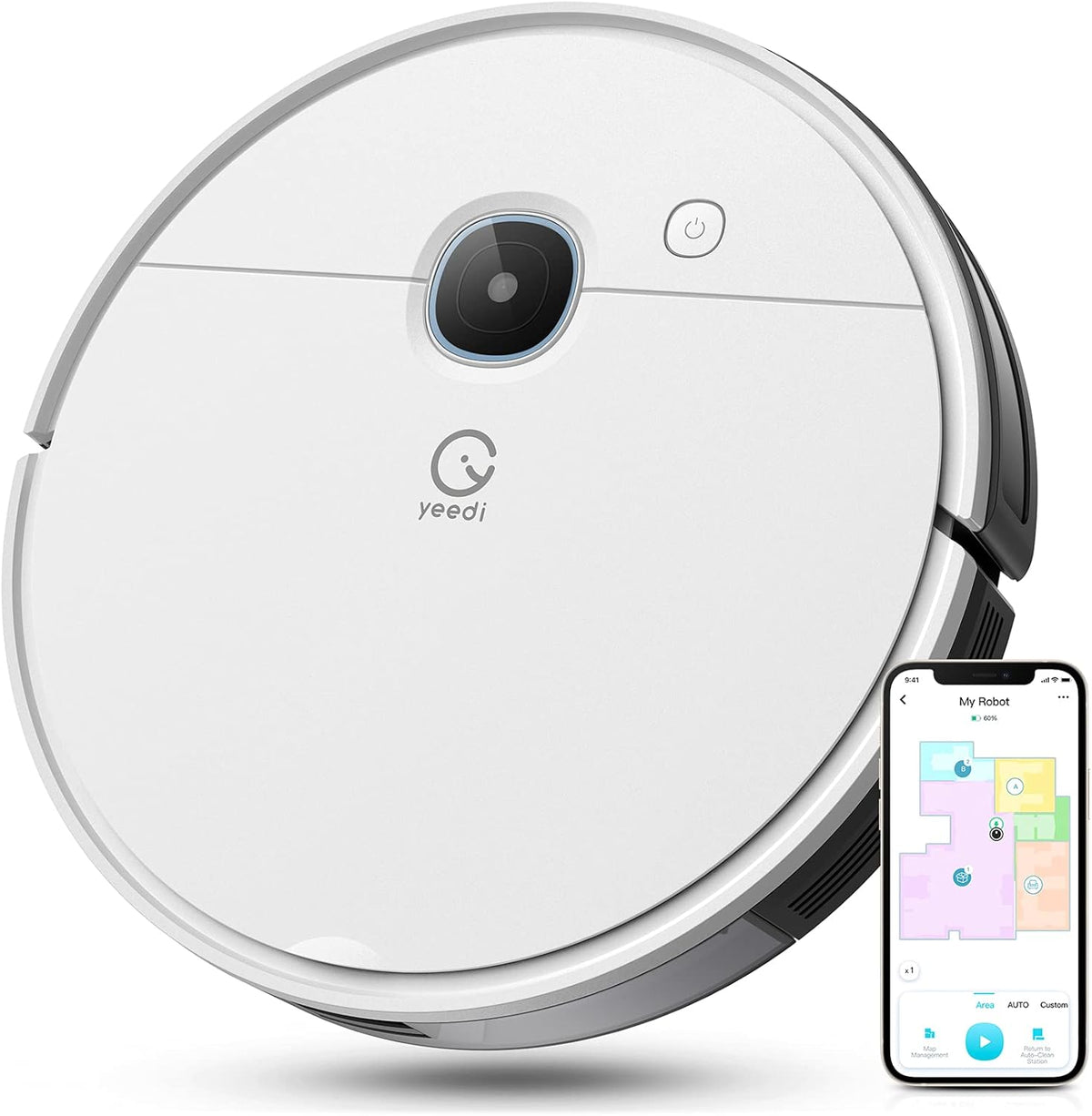 Robot Vacuum with Self-Empty Station and Mopping, 3000Pa Suction R165