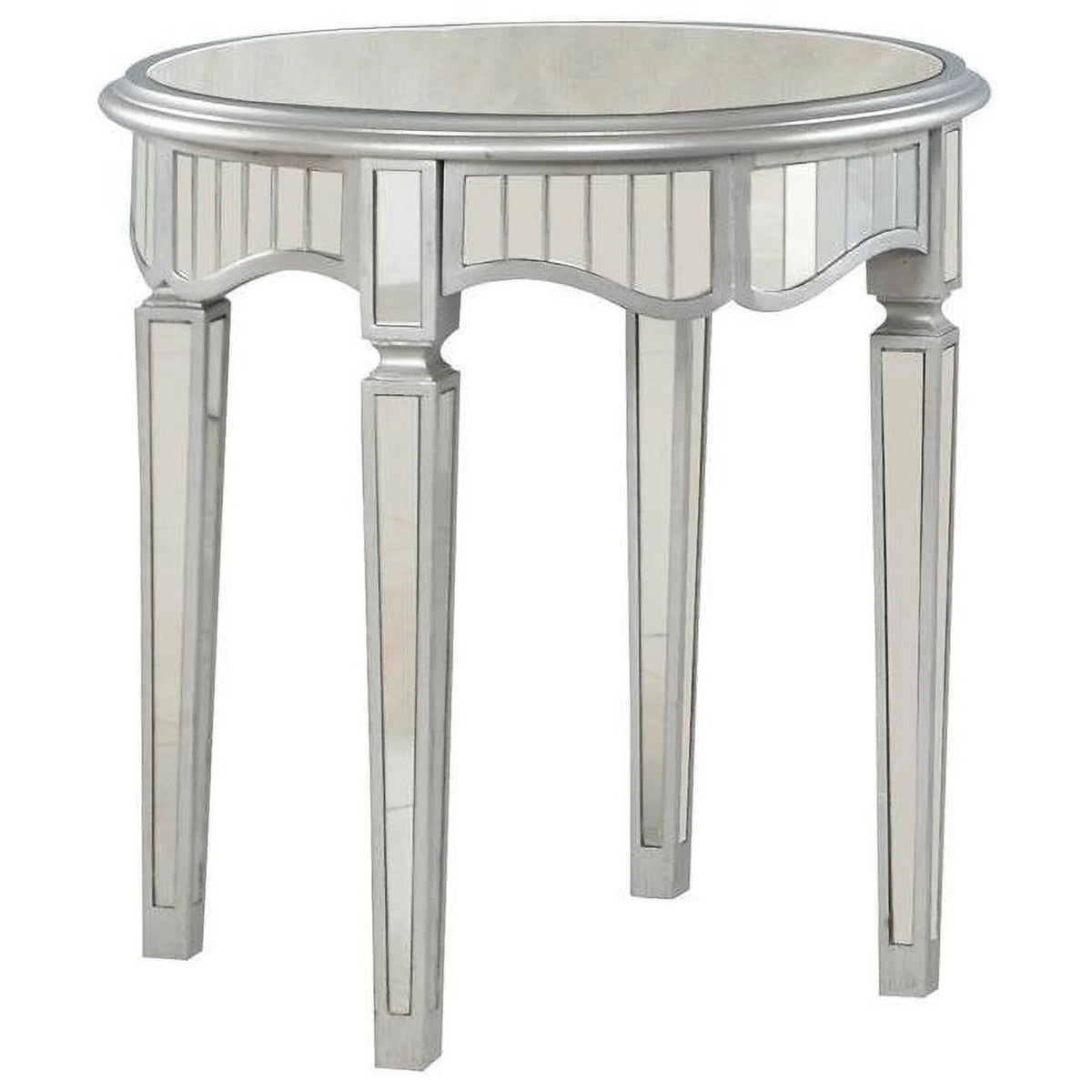 Mirrored Glass End Table U81823