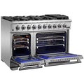 48-inch 8-Gas Burner Freestanding Range with Dual Oven in Stainless Steel Y875180