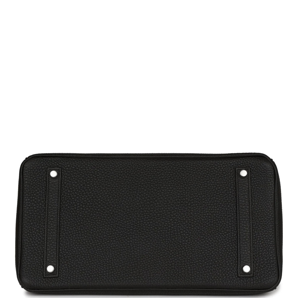 Black 35 Togo Leather Handbag O347