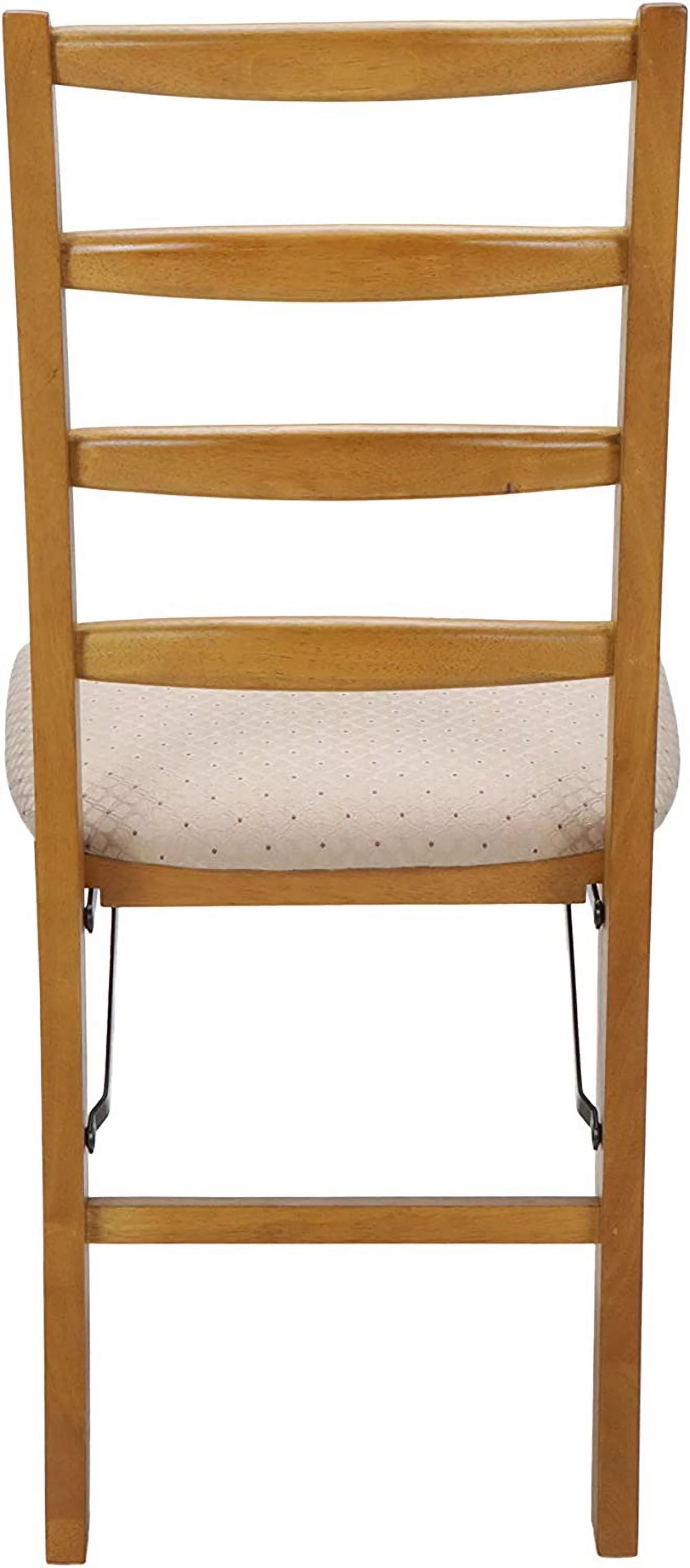 Oak Ladderback Folding Chair Set of 2 I23933