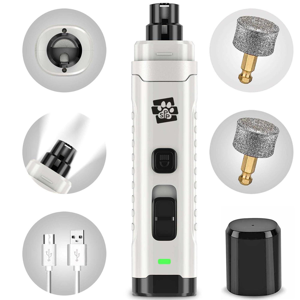 Dog Nail Grinder with 2 LED Lights Y3004