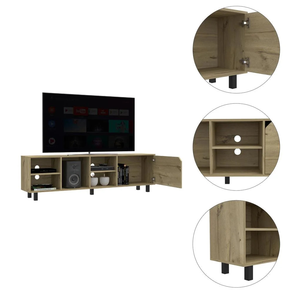 Light Oak Engineered Wood TV Stand Z87613