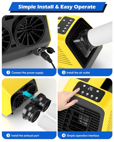 Portable Air Conditioners 2380BTU 240W 24V/DC 4 Modes J151