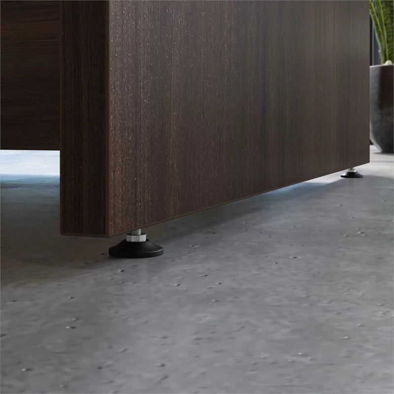 Engineered Wood Desk with Hutch I276