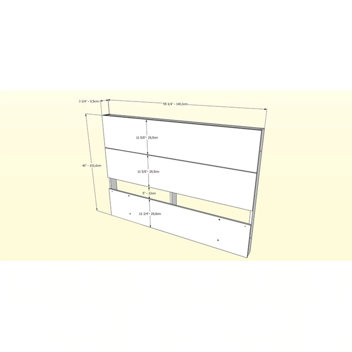 Queen Size Bedroom Set Walnut O965788