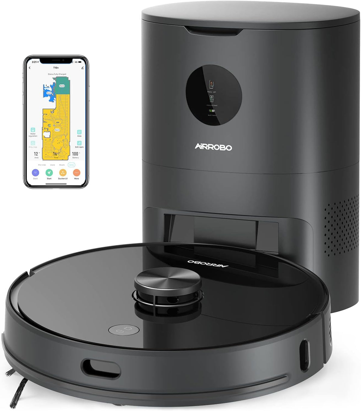 Robot Vacuum and Mop with Auto Dirt Disposal Z69465