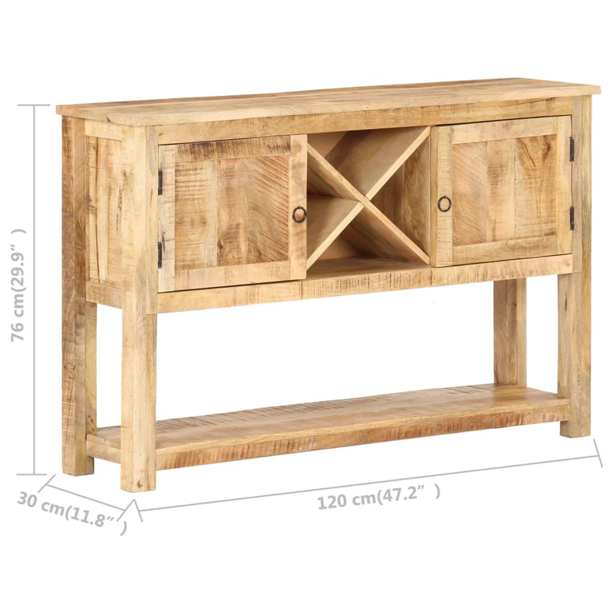 Rough Mango Wood Sideboard F561671