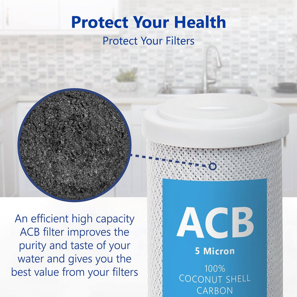 50 Pack 5 Micron Carbon Block Water Filter K395211