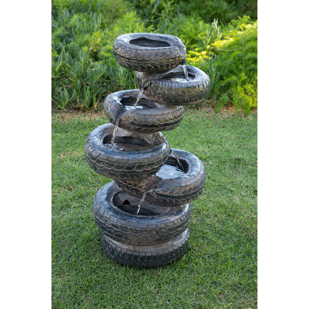 Cascading Fountain with LED Lights 31 inch Tall O3363
