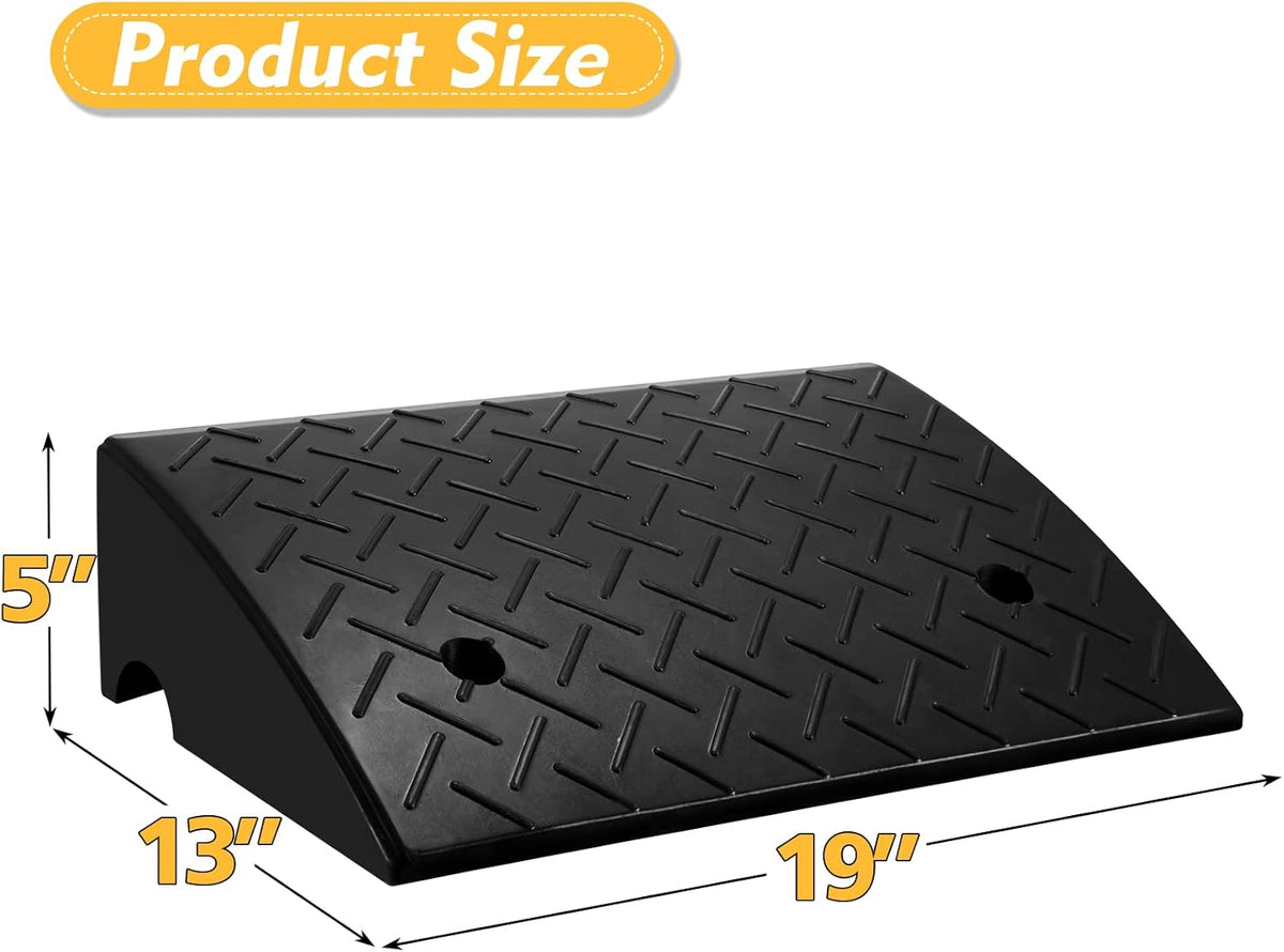 2PCS Rubber Car Curb Ramps E35122