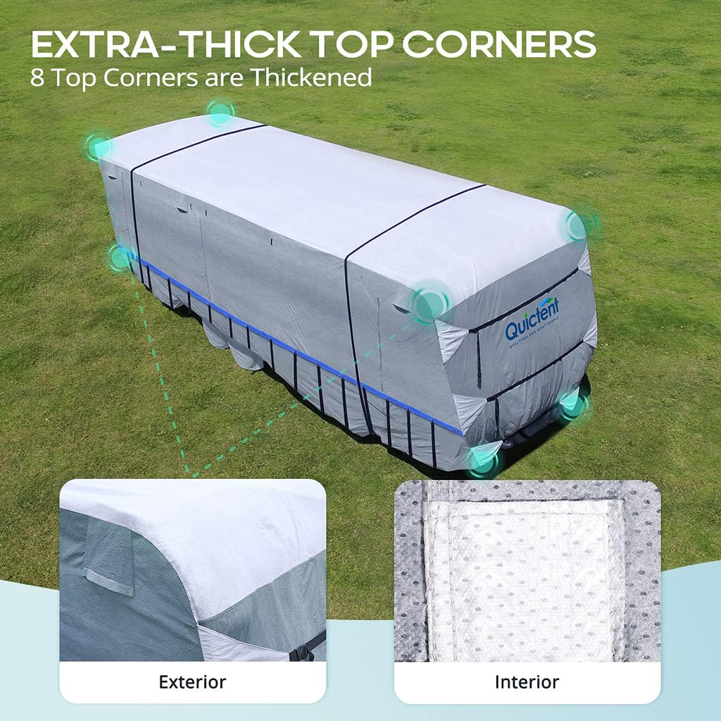 22-24Ft Breathable Watertight Rip-Stop Travel Trailer RV Cover U314676