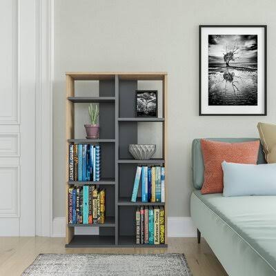 Anthracite Oak Standard Bookcase Z795997