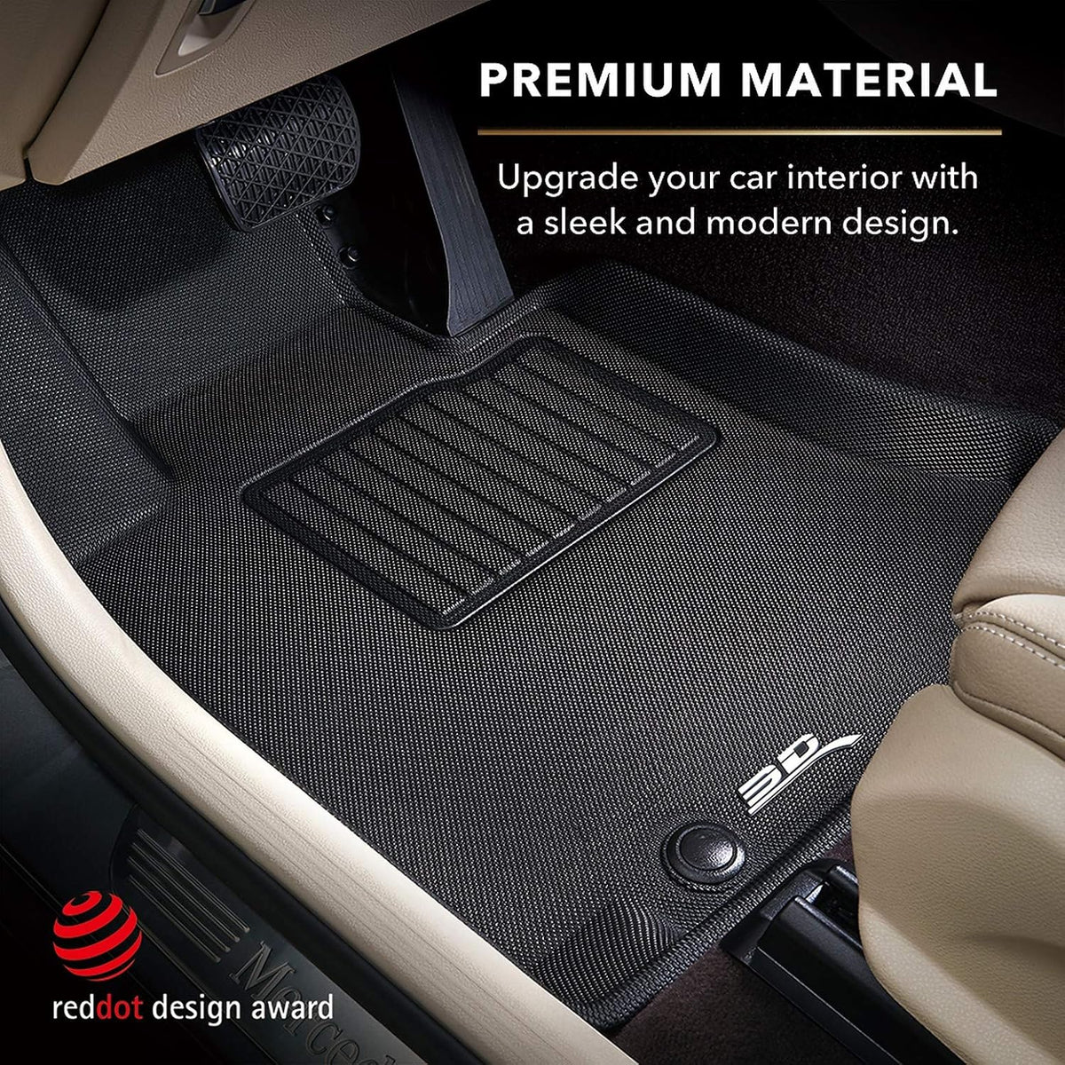 All-Weather Floor Mats Custom Fit Car Floor Liners Black Q742