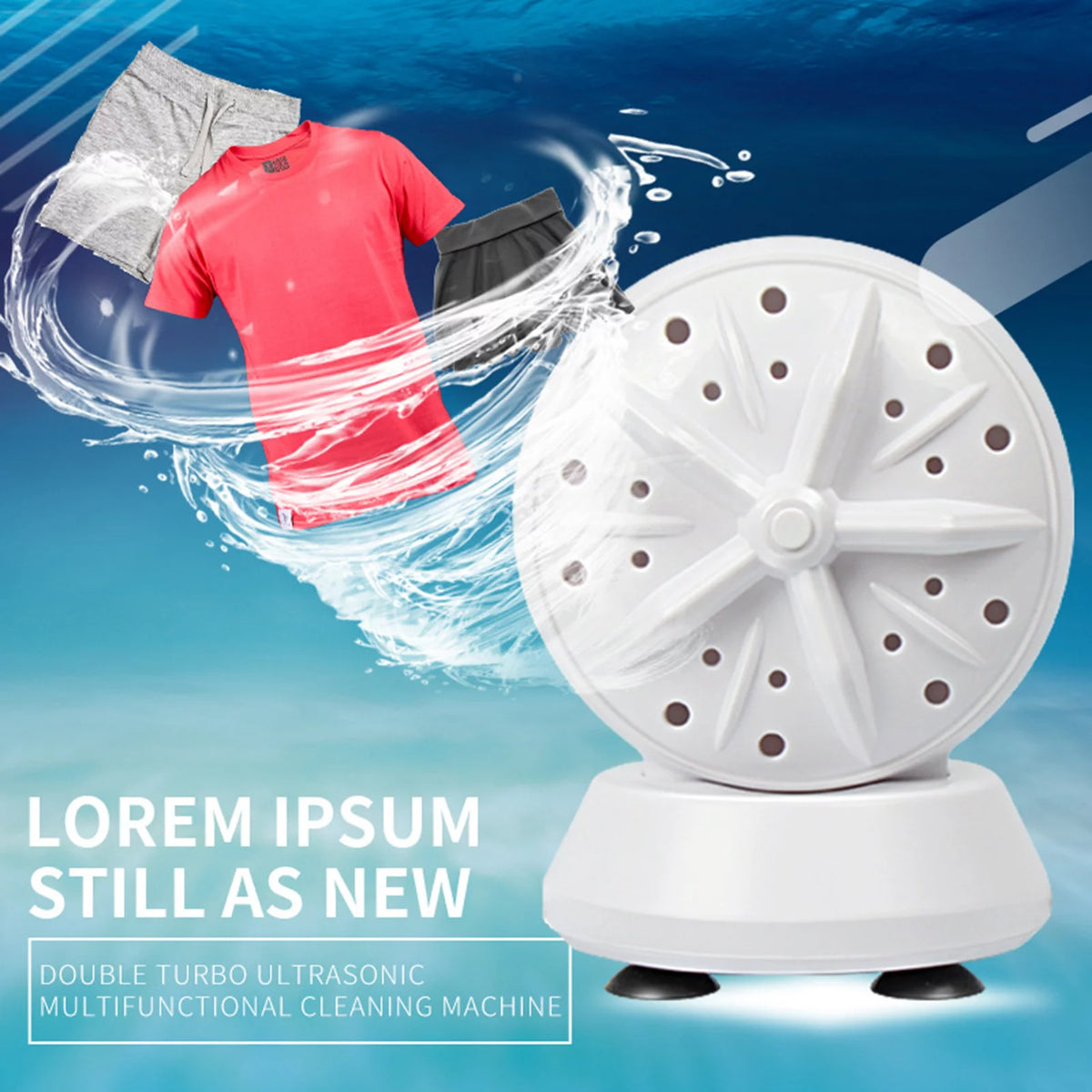 Portable Travel Washing Machine 24W M6268