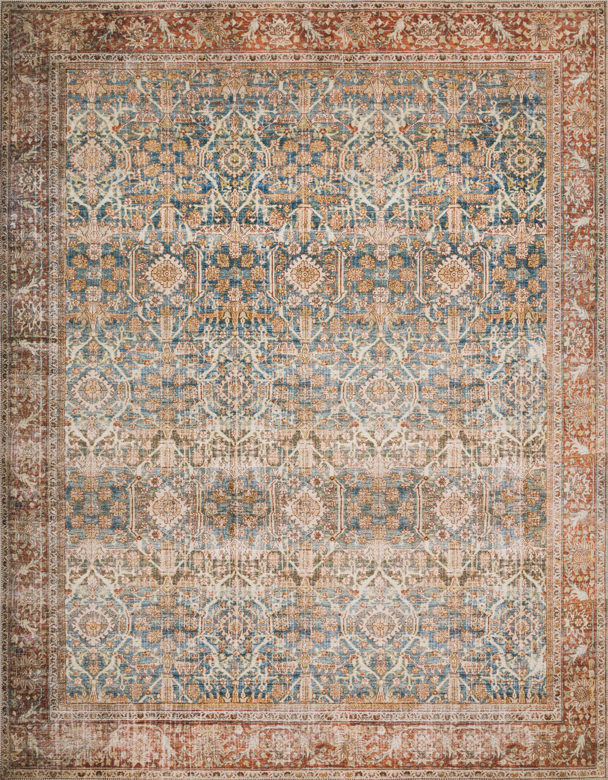 Ocean Rust 2'6 x 9'6 Rug P301754
