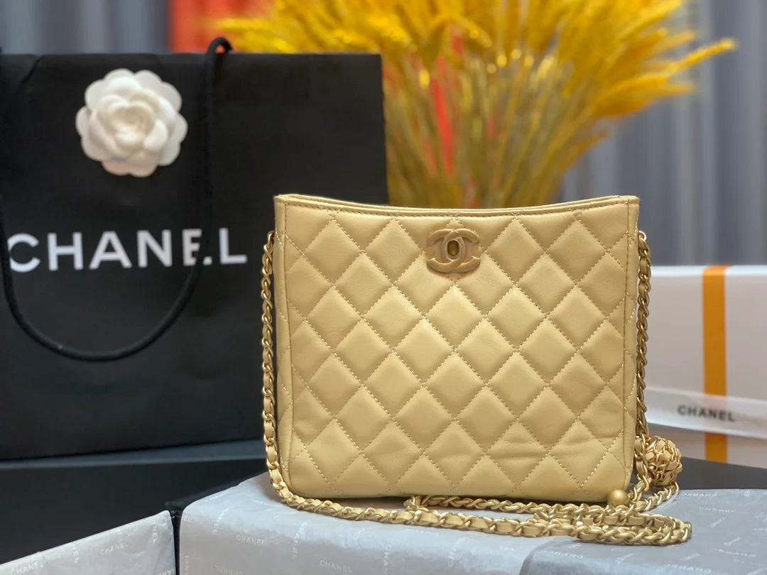 Beige Hobo Handbag S1044