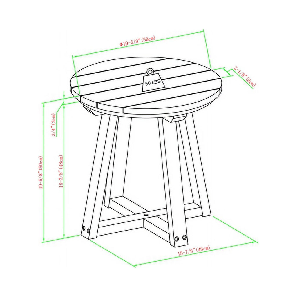 Solid Wood Side Table V505