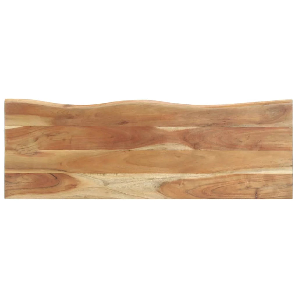 Acacia Wood Wall Mounted Coat Rack with Storage Shelf B43458