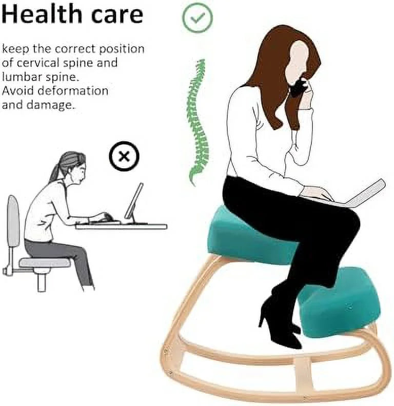 Adjustable Ergonomic Kneeling Chair with Cushion W501241