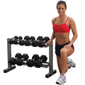 Dumbbell Rack with 5-25 lbs Rubber Dumbbell Set T919967