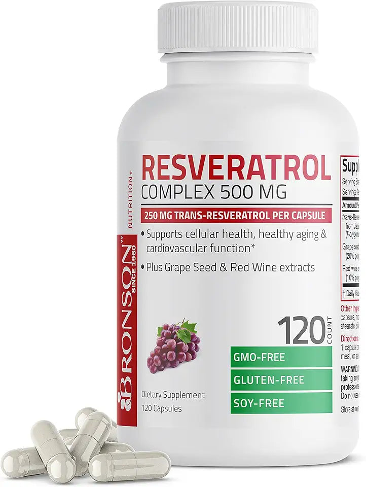 Resveratrol 500 Complex 120 Capsules Q83879